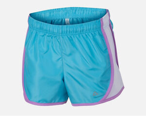 TEC-ONE Girls' Legacy Woven Shorts, Blue - Large (14)
